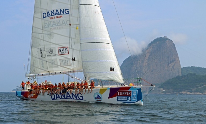 Thuyền đua Clipper Race Đà Nẵng cán đích chặng một